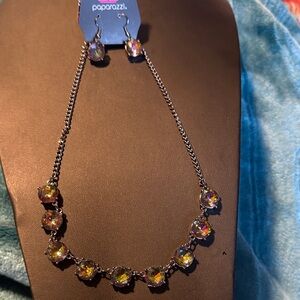 Paparazzi Oilspill Necklace Set